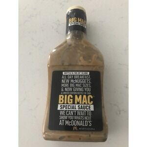 McDonald's Big Mac Sauce Bottle #536 LIMITED EDITION Only 10,000 Made! Sealed